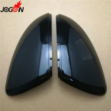 2PC For VW GOLF 7 MK7 MK7.5 GTI R GTE GTD 2013   2019 Touran 2016 2017 ABS Side Rear view Mirror Cover Replacement Caps Shell