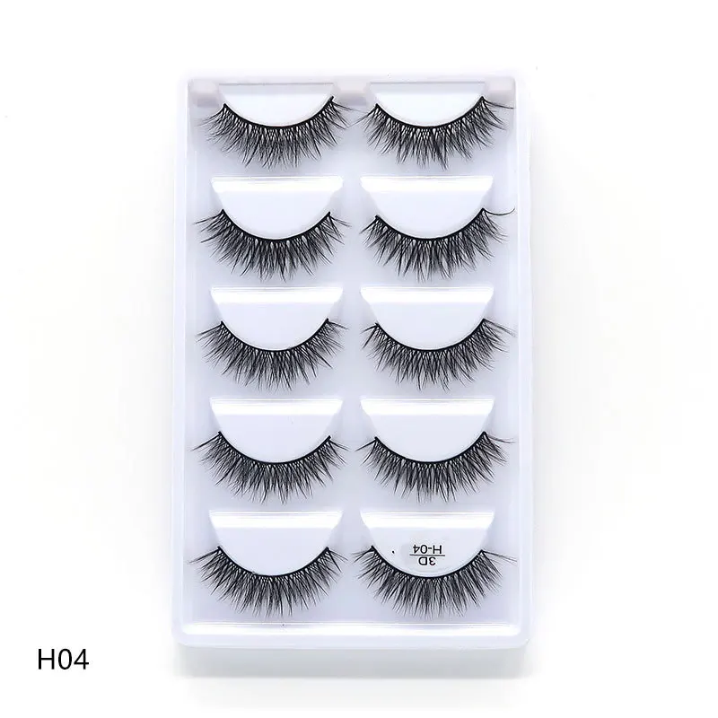 

Mink Lashes 3D Mink Eyelashes 100% Cruelty free Lashes Handmade Reusable Natural Eyelashes Popular False Lashes Makeup H04