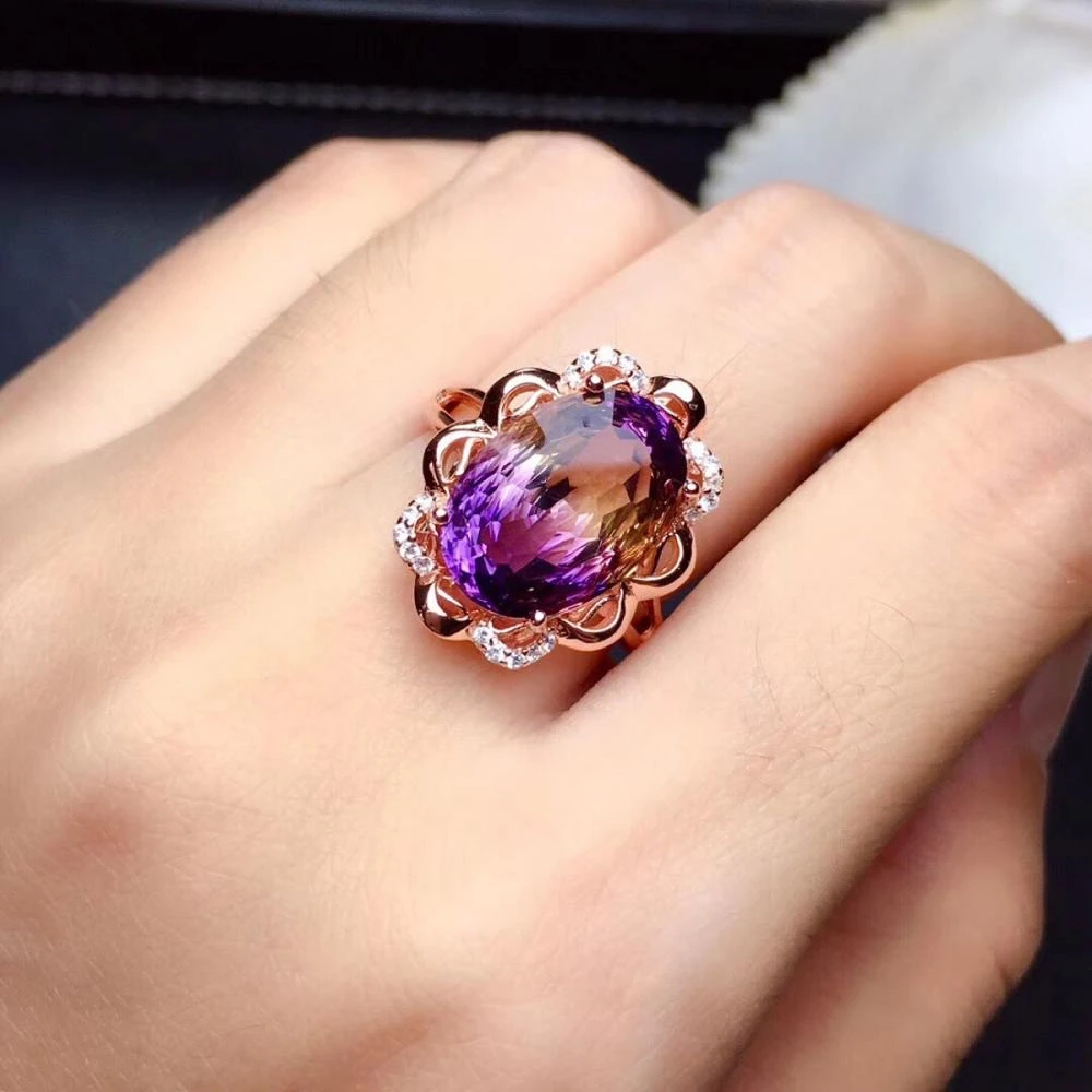 Amethyst jewelry gold Clearance