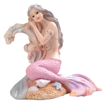 

Mediterranean Mermaid Princess Ins Creative Home Decorations Mermaid Living Room Decor Fish Tank Small wedding birthday gifts
