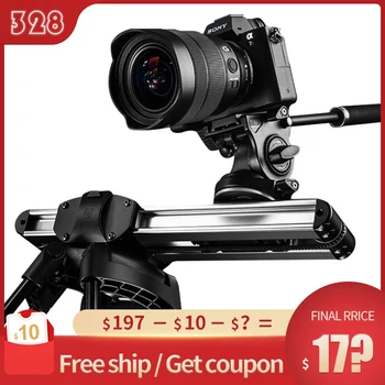

Micro 2 Camera Slider Rail System Track Dolly Portable Max Payload 8KG Mini Video Slider For DSLR Camera BMCC RED ARRI mini