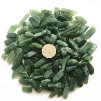 

Dropshipping 100g 20-40mm Long Natural Green Jasper Jade Stone Polished Reiki Chakra Healing Crystal Natural Stones and Crystals