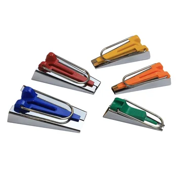 

5pcs Bias Tape Maker Set DIY Fabric Patchwork Edger Joint Quilting Tailor