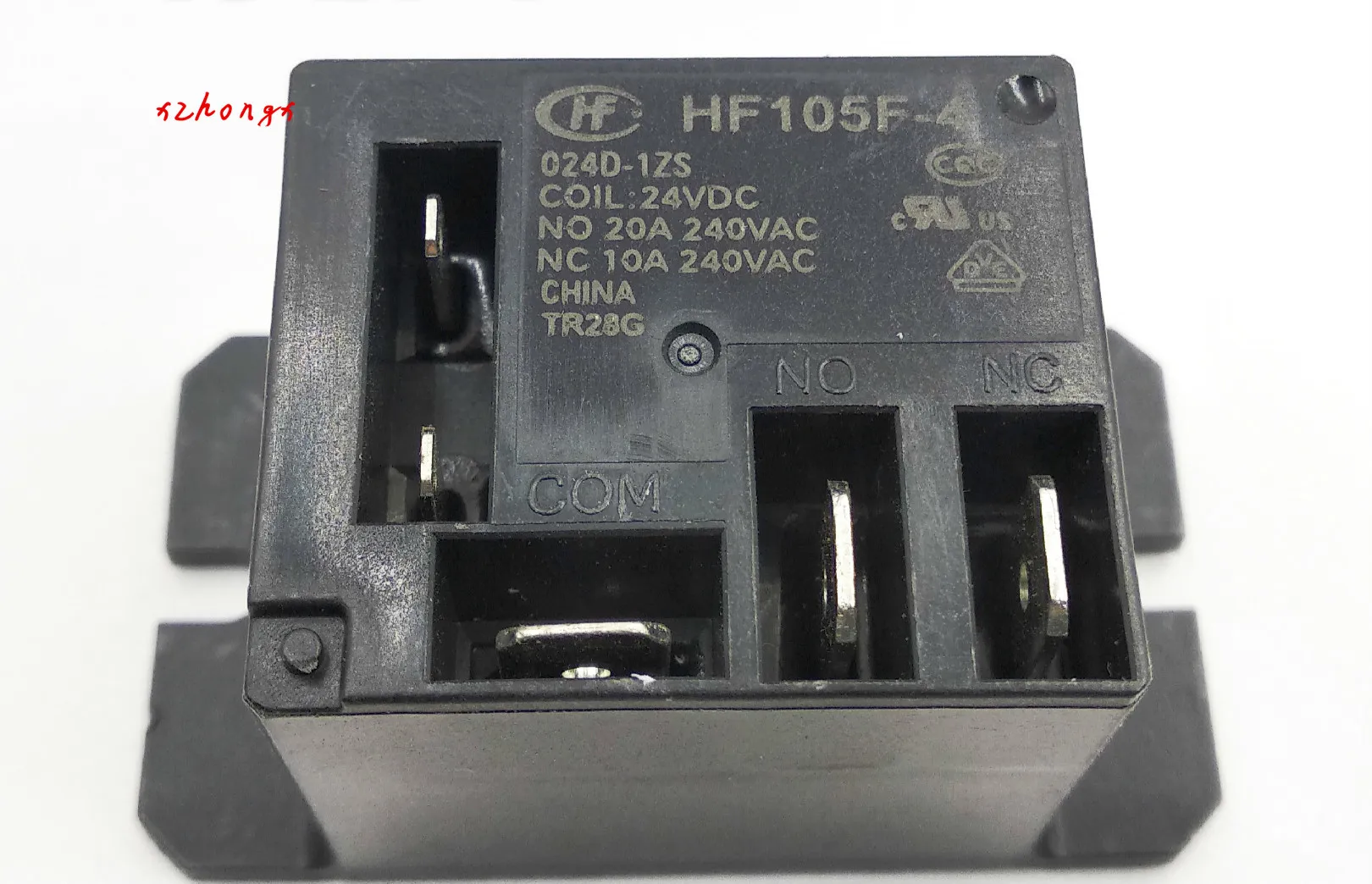 HF25F-024-H HongFa Power Relay 24VDC 20A 250VAC 3 Pins x 5PCS NEW 