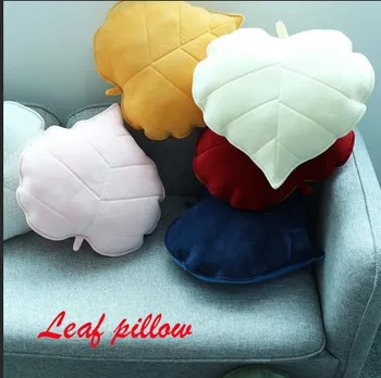 

50cm Baby Bed Bumper Crib Bedding Set Leaf Plush Pillow Cushion Toys Kids Pillow Sofa Bed Room Decorative Baby Nursery