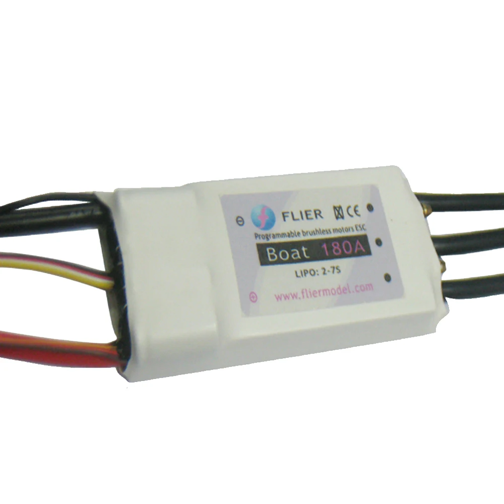 Горячая электрический регулятор 7S 180A ESC для rc лодки с программным ящиком