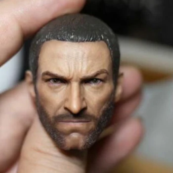 

In stock 1/6 Scale Male Head Sculpt Logan Hugh Jackman Head Sculpt Model Carved F 12" Male Action Body Model