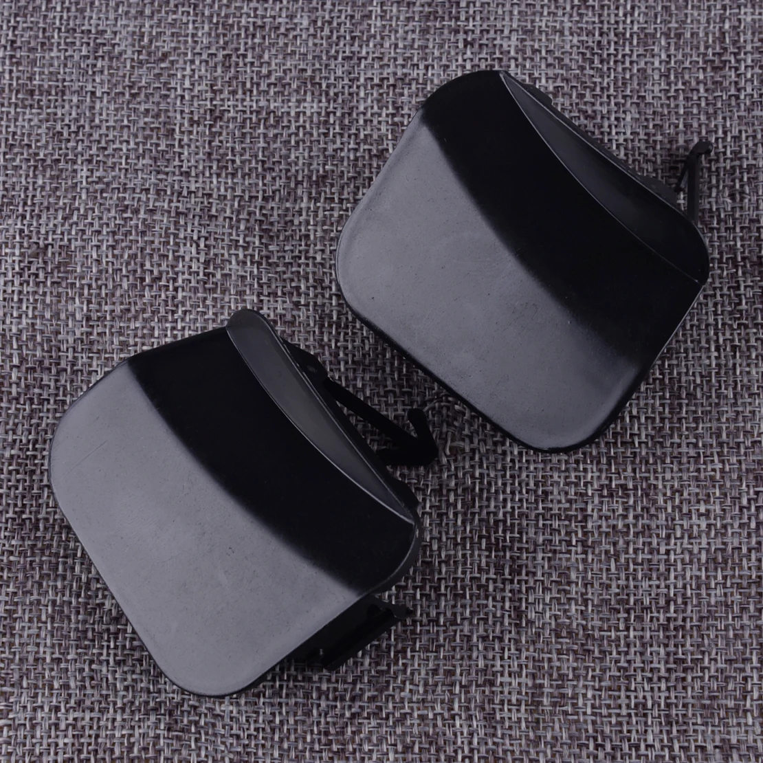 

DWCX Plastic Car Left & Right Front Car Bumper Tow Hook Eye Cover Cap fit for Toyota Highlander 2008 2009 2010