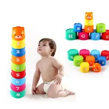 9 шт./компл. отличные крутые детские развивающие игрушки для детей Обучающие игрушки строительного блока фигурки буквы укладки чашка подарок для детей
