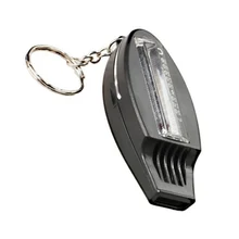 4 в 1 открытый свисток выживания Лупа с компасом термометр брелок Кемпинг Туризм Путешествия EDC Toolm