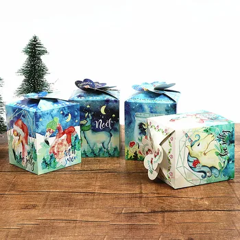 

20pcs/lot Unicorn Flamingo Candy Box Kids Birthday Gift Box Party Decorations For DIY Christmas Party Decor Guests Return Gift