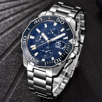 

PAGANI Design 2020 Men Relogio Masculino Men's Top Luxury Brand Chronograph Stainless Steel Men Quartz Waterproof Watch Clock 14