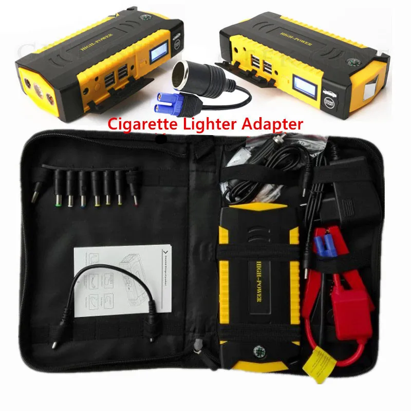 GKFLY High Capacity Car Jump Starter 600A Starting Device Portable Power Bank 12V Starter Cables Au