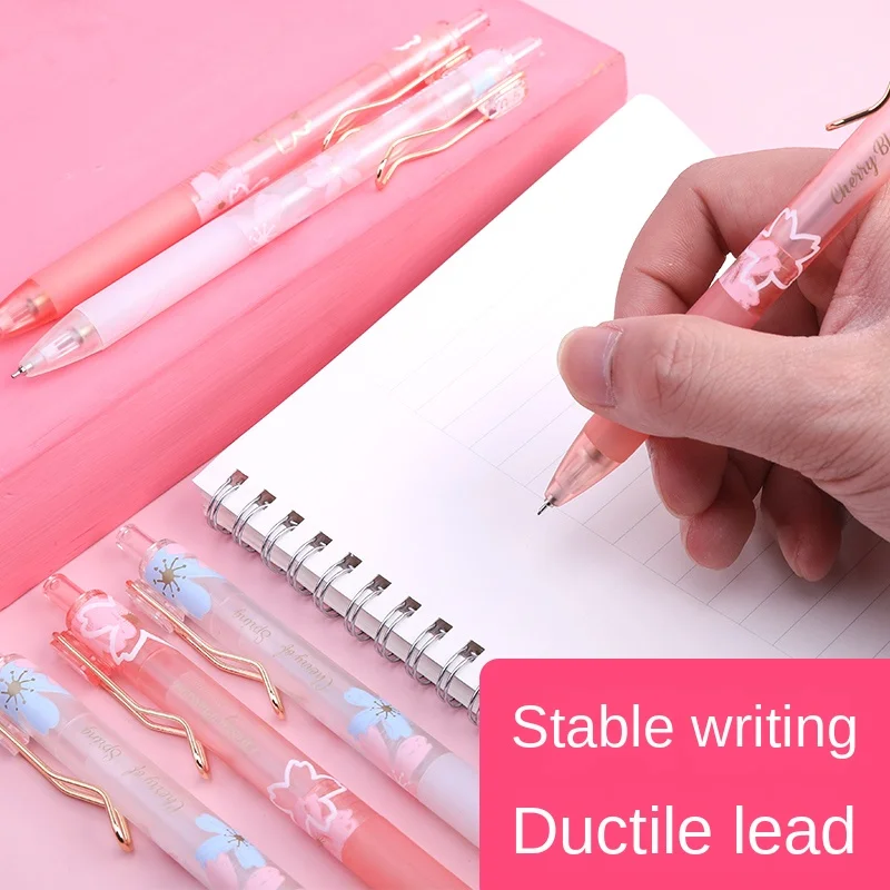 M&G Sakura Pink Mechanical Pencil 0.5mm Lead Professional Automatic Pencils Student Drawing for school office supplies 3