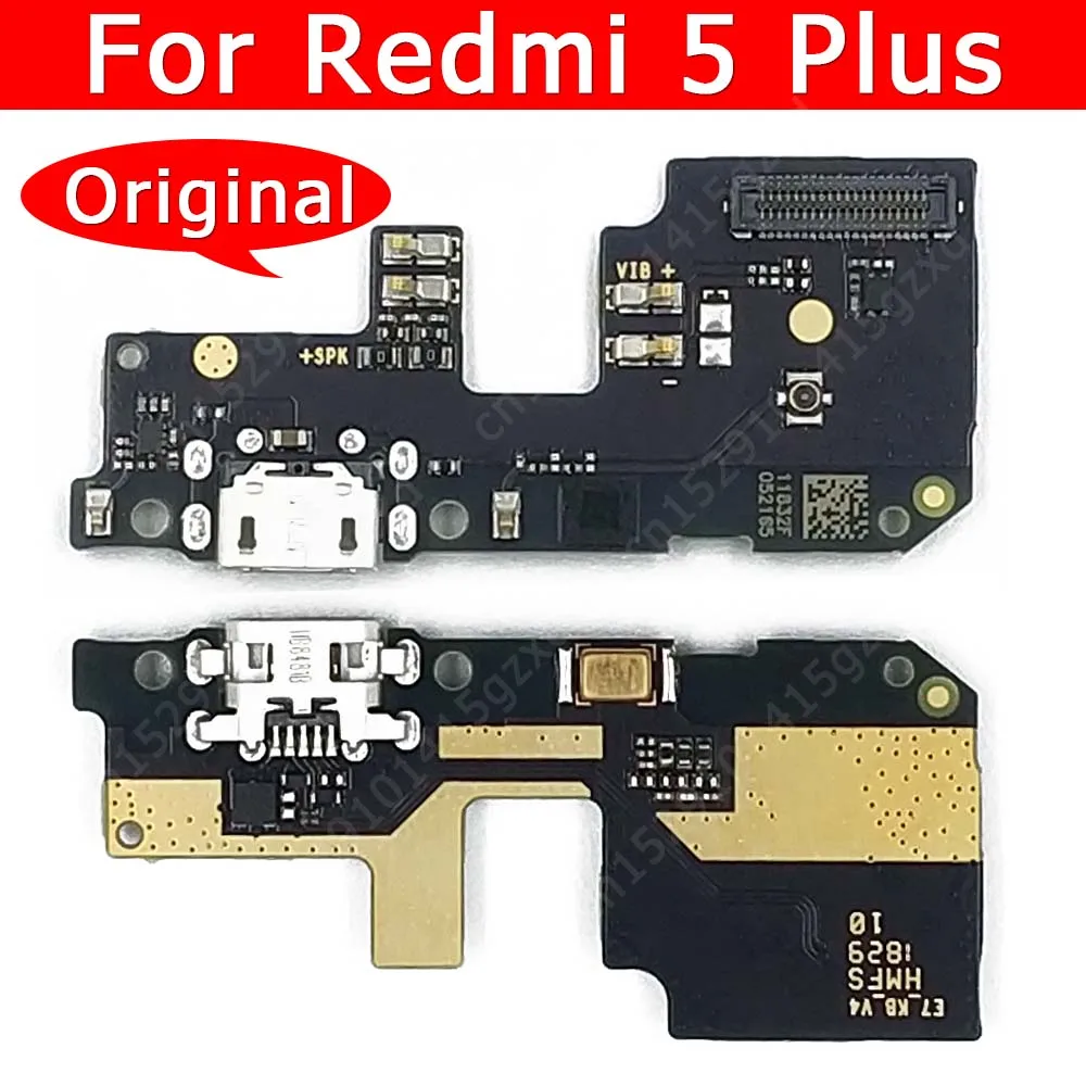 Original USB Charge Board For Xiaomi Redmi 5 Plus 5Plus Charging Port Connector Mobile Phone Accessories Replacement Spare Parts | Мобильные