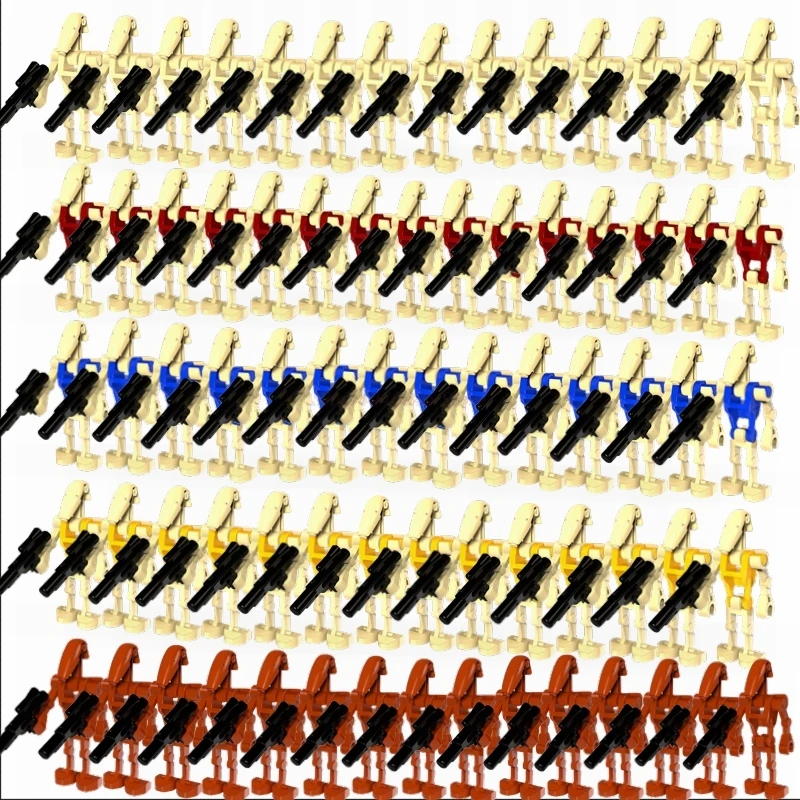 

Star Plan Wars Robot 4-8PCS Heavy-Duty Battle Droid Blocks Imperial Army Military Anakin Skywalker Starwars Figure Toys For Kids