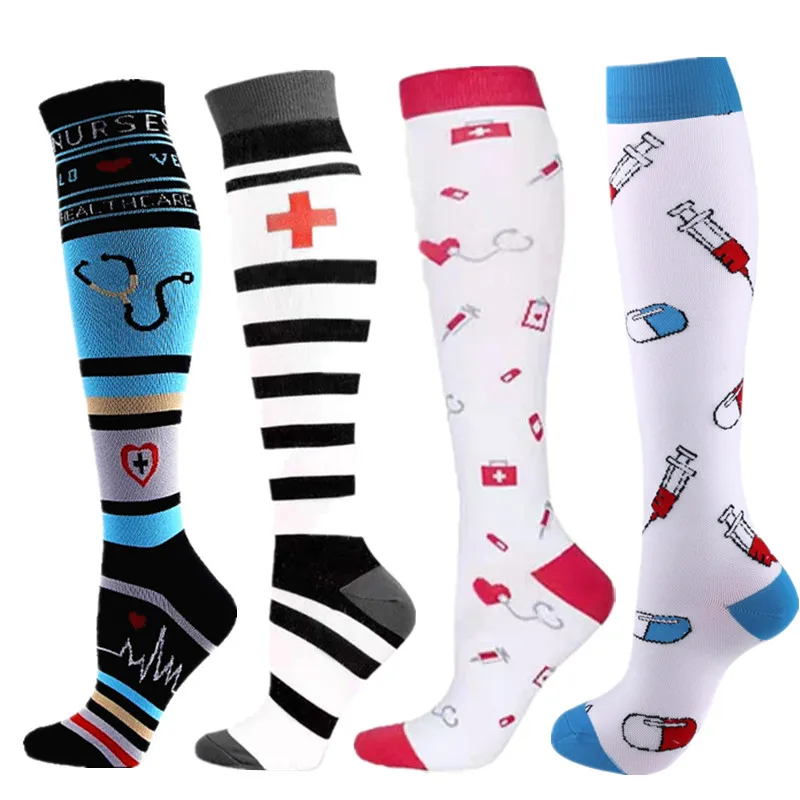 Medical Calf Compression Stockings Fit For Edema Diabetes Varicose