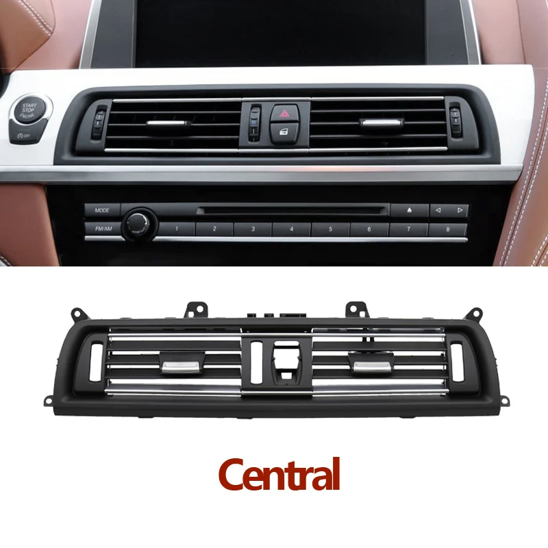Front konsole Zentral klimaanlage AC-Entlüftung gitter für BMW 5er