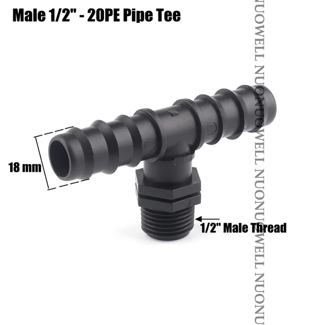 Male 1l2 In-20mm Tee