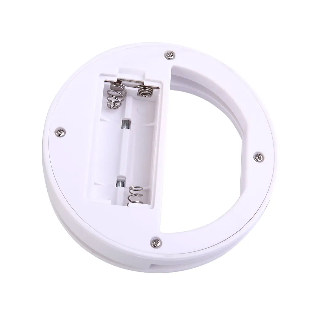 Портативный кольцевой светильник для селфи с usb-зарядкой, светодиодный вспышка для камеры телефона, автоматический кольцевой светильник
