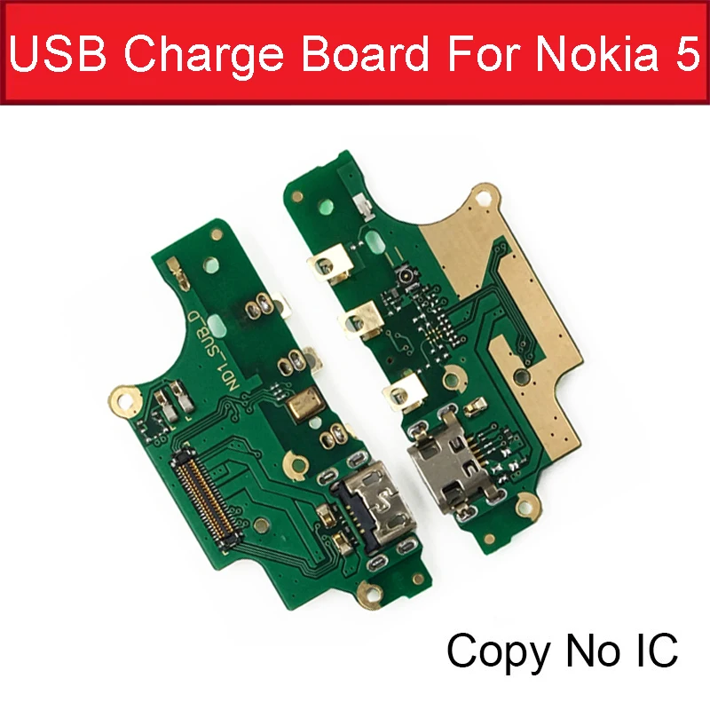 Плата зарядного устройства для микрофона и Usb для Nokia 5 N5 TA-1053 TA-1021 TA-1024 usb зарядный порт док-станция разъем гибкий кабель Замена