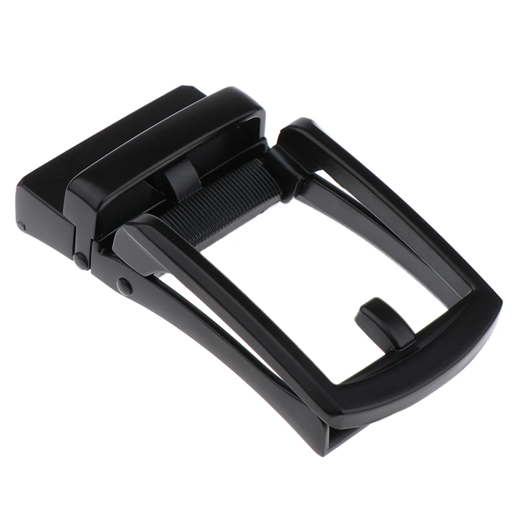 Mens Solid Buckle - Automatic Ratchet Leather Belt Buckle Only for 3.5cm/1.38in Leather Strap