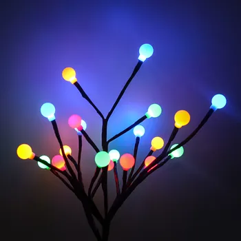 

LED Lawn Lamps Willow Tree Branch Lamp Outdoor Floral Light Yard Landscape Garden 20 LEDs Home Party Garden Decor Birthday Gift
