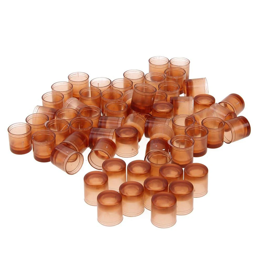 500Pcs Plastic Cell Cups Safe Queen Rearing Honey Bee Beekeeping Supplies Brown 