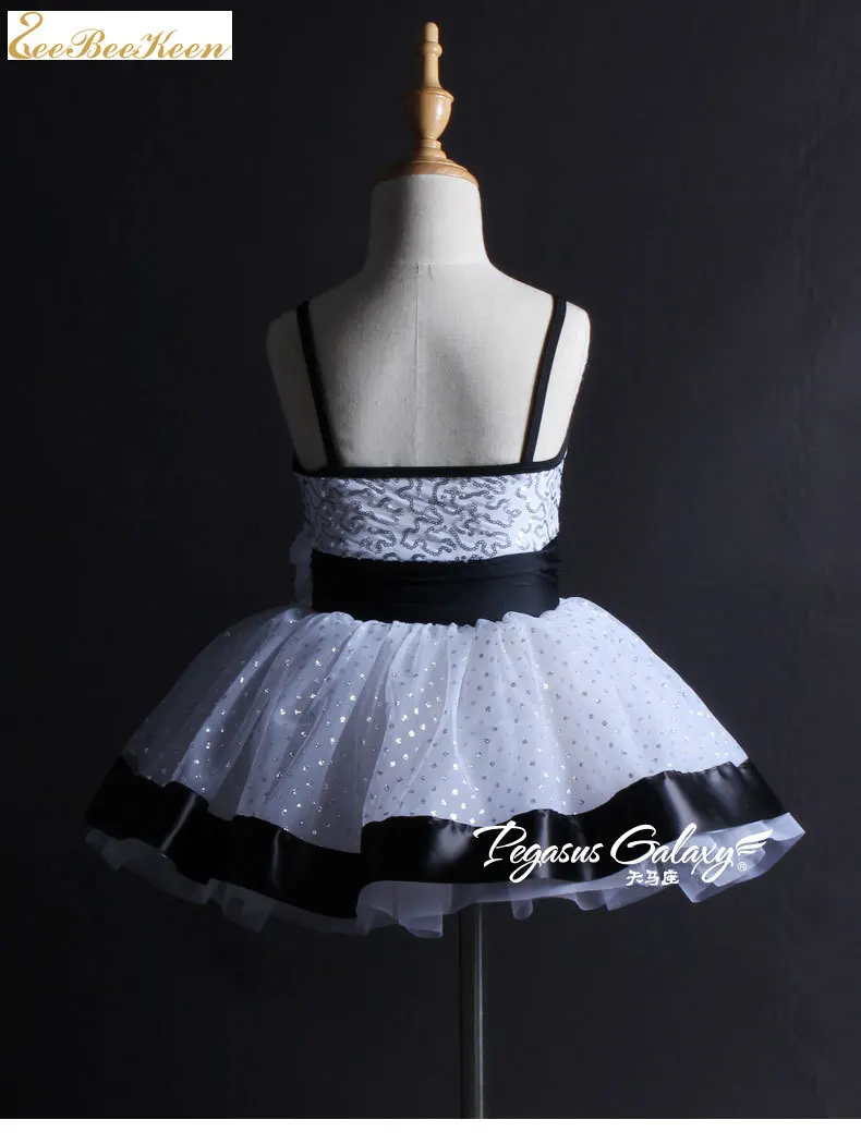 Ballerina Kids Performance Dancewaer Women Classical Ballet Tutu Gymnastics Leotards Professional White Swan Lake Ballet Costume