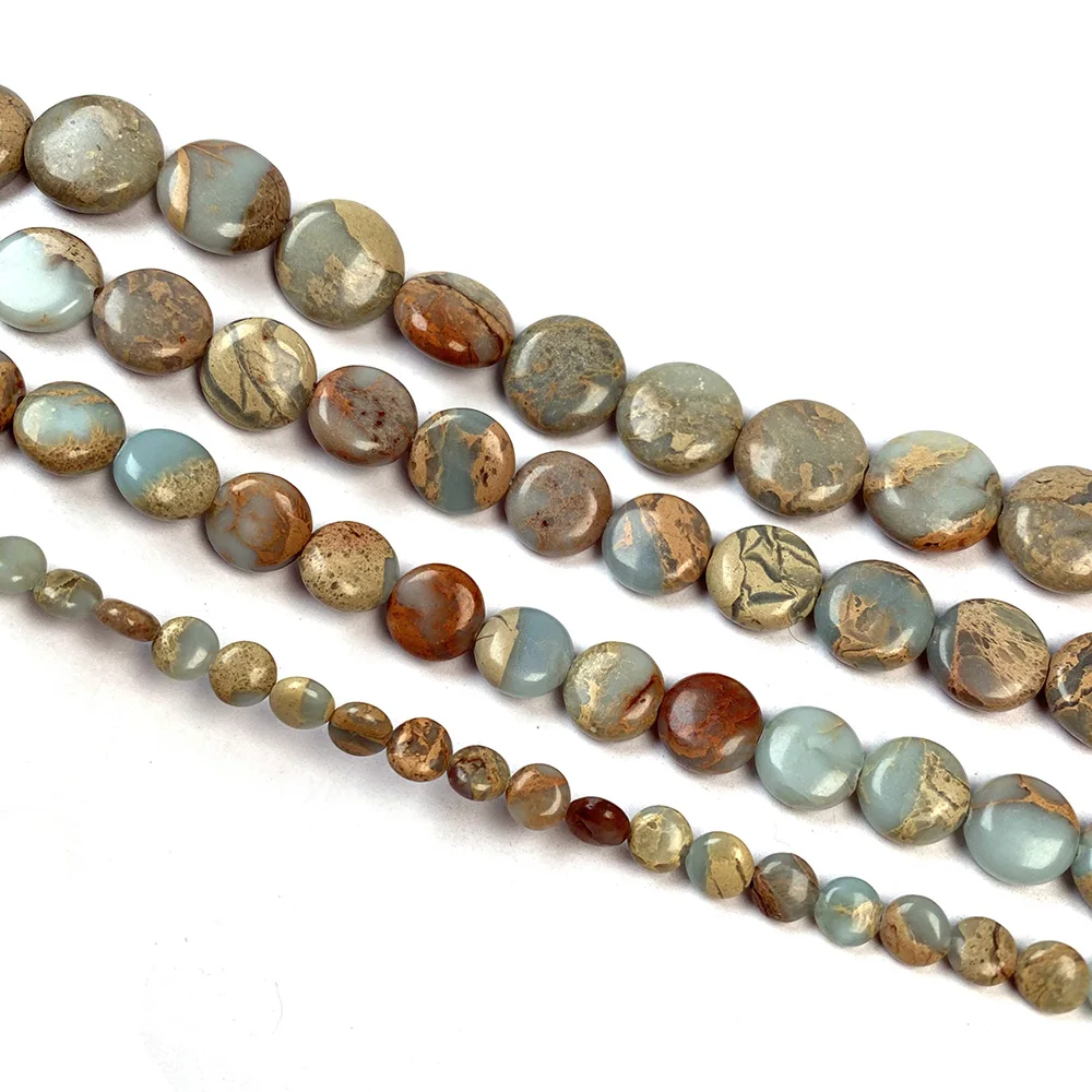 Natural Stone Beads Loose Spacer Oblate Shape Shoushan Beaded For jewelry making DIY necklace bracelet accessories | Украшения и