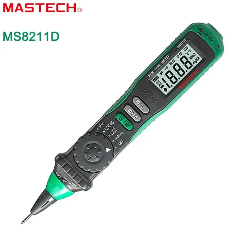 Цифровой мультиметр Mastech MS8211D тестер типа ручки цифровой автоматический диапазон