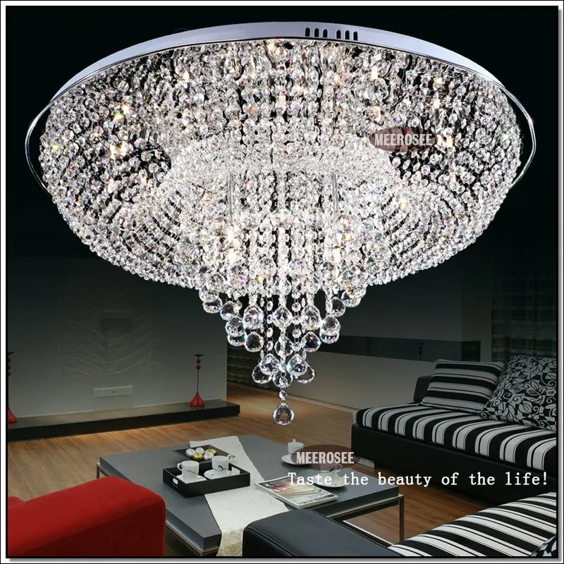 Современный круглый хрустальный потолочный светильник s Lustre de cristal лампа