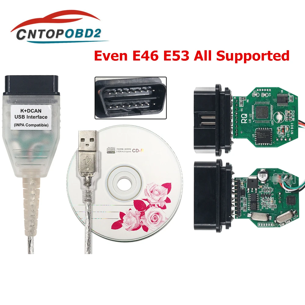 

2019 FT232RL For BMW INPA K+CAN Interface INPA K DCAN USB For BMW Inpa for BMW 20pin Support D-CAN/PT-CAN/K-CAN usb Free Ship