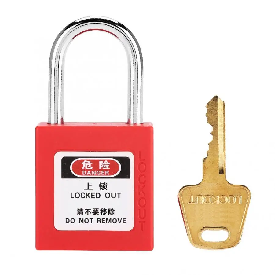 

Engineering Insulated Energy Isolation Safety Lockout Padlock PA Industrial Security Lock cerradura inteligente