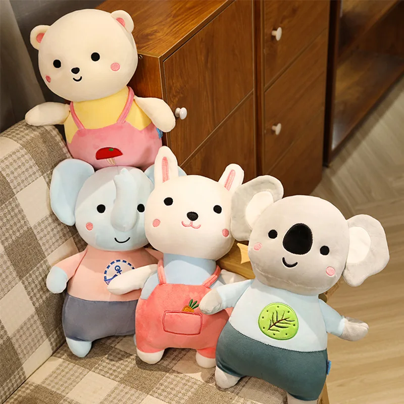 30/45 см милый мягкий резиновый чехол для мобильного слона кролика медведя