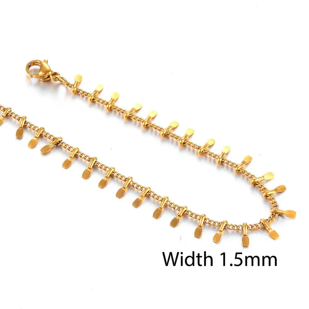 Popular fashion Stainless Steel Necklace Various Types Of Men And Women Jewelry