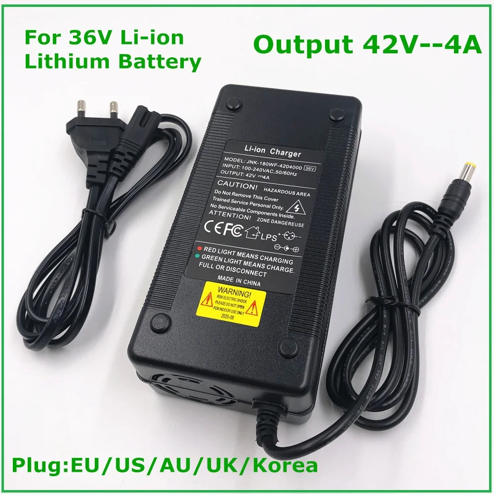 42V 4A Smart Battery Charger for 10Series 36V 37V Li ion e bike Electric Bicycle Battery Charger