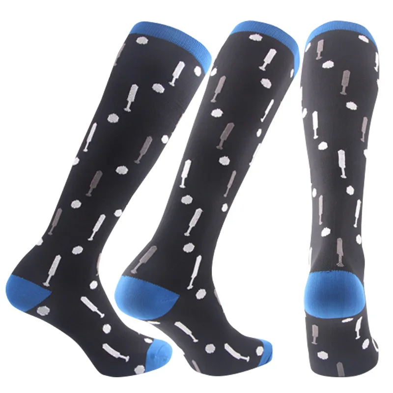 15 Styles Men Compression Socks Crossfit Socks Anti Fatigue Leg Stretch Compression For Pain Relief Knee High Stockings