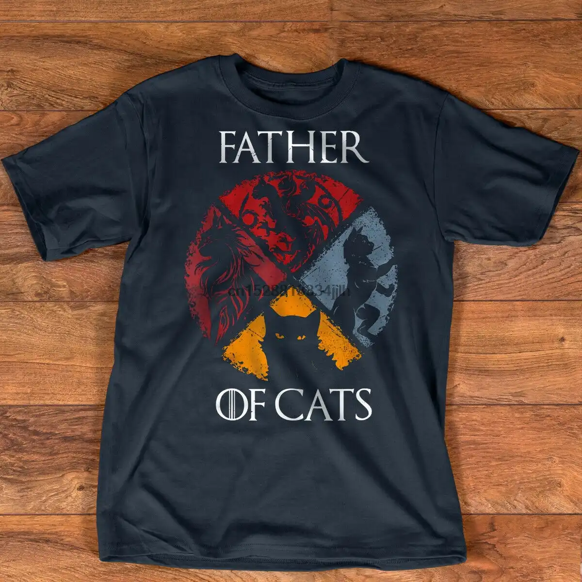 Camiseta pai de gato Clearance