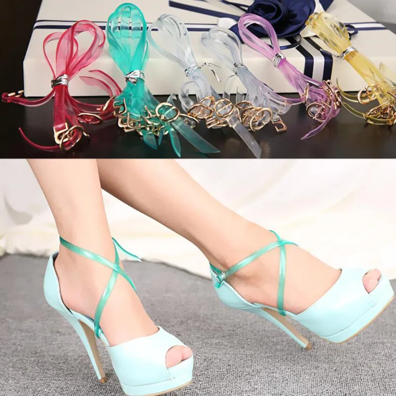 50 Pairs Women Shoes Belt Ankle Shoe Accessory, Invisible Around the