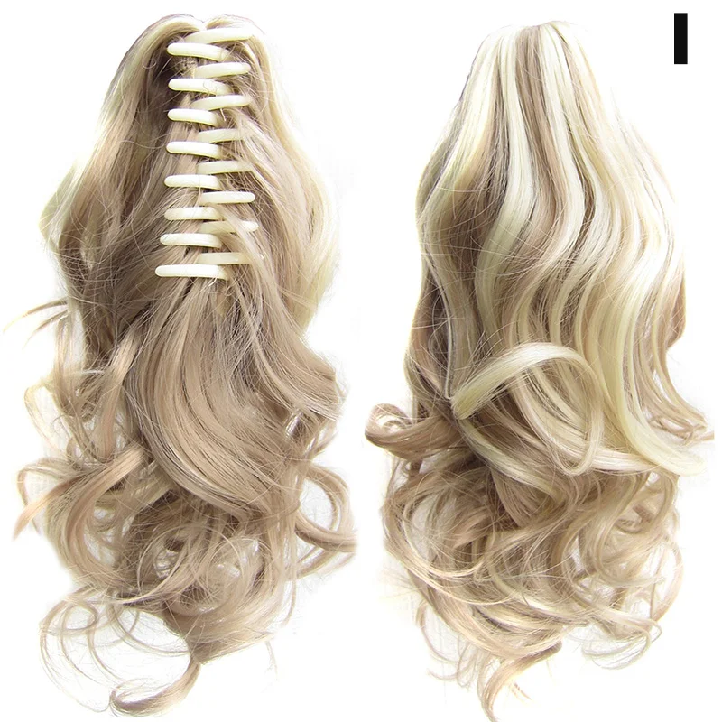 Клипса кудрявый конский хвост наращивание волос женщин коготь на длинные волнистые парик для волос WH998