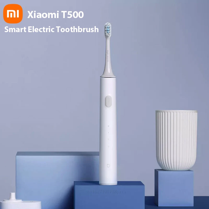 Xiaomi-cepillo de dientes eléctrico Xiaomi T500 Mi, dispositivo dental sónico de larga duración, IPX7, Mijia, con vibración magnética de alta frecuencia