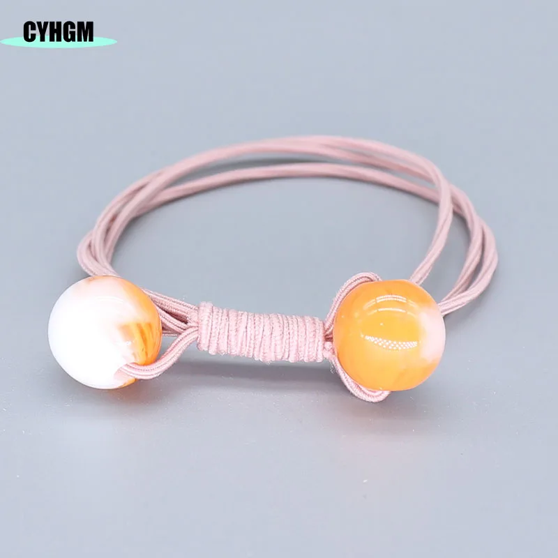 F15-2-pink-orange Эластичные резинки для волос, розовые резинки для волос, резинки для волос opaska do wlosow, аксессуары для волос для девушек и женщин, женские резинки для волос, F15-2 - Цвет: F15-2-pink-orange