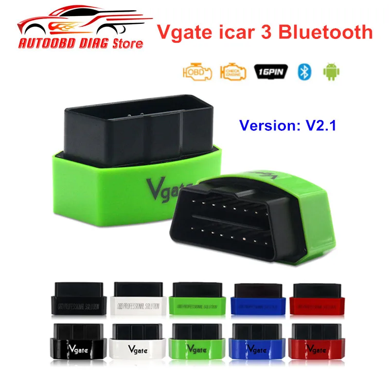 Vgate iCar3 ELM 327 V2.1 OBD2 Bluetooth сканер ELM327 V2.1 ODB2 для Android/IOS iCar 3 OBD 2 OBD2 автомобильный диагностический инструмент