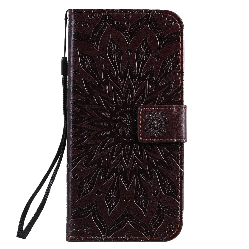 Brown Чехол wekays для huawei Honor 20 Pro, кожаный чехол с мультяшным цветком, чехол для huawei Honor20 Pro Nova 5 T, чехол в виде ракушки - Цвет: Brown