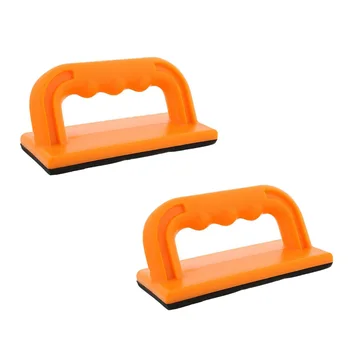 

2pcs Safety Push Blocks Hand Protection High Visibility Saw Wood Hand Tools Set Polyethylene Plastic Push Blocks Carpenter