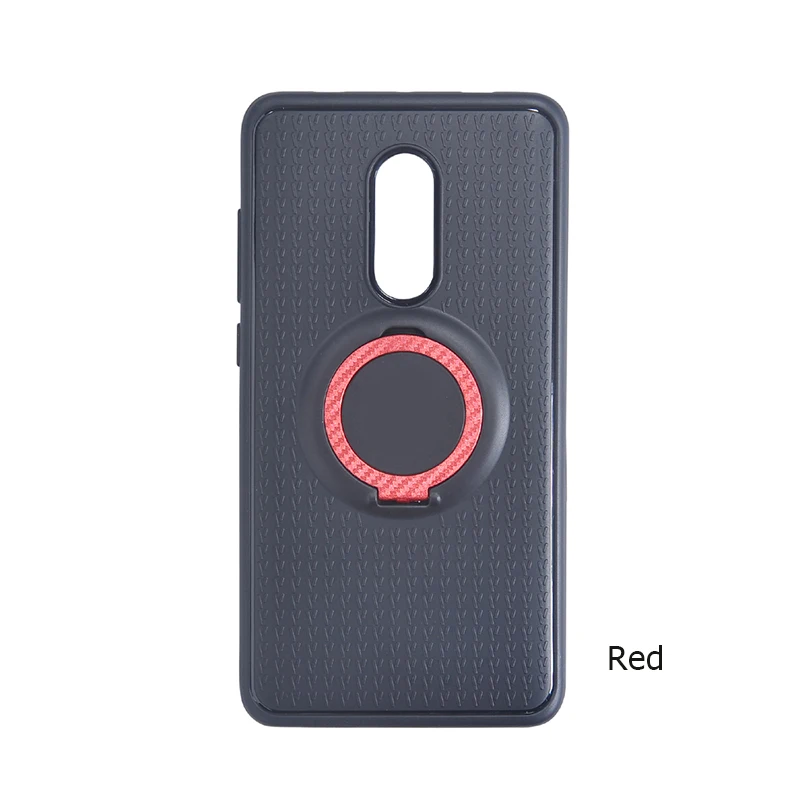 Red Роскошные 3 в 1 кольцо чехол с магнитным кронштейном для xiaomi redmi Note3 4 4X5 5A 5APrime 6 7 pro удобный автомобильный кронштейн чехол для телефона - Цвет: Red