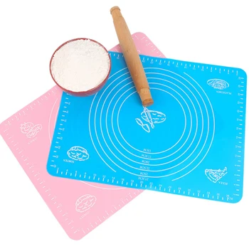 

Baking & Pastry Tools Baking Mats Non-sticking Thick Silicone Baking Mat with Measurements Pastry Rolling Mat 40x30cm Bakeware