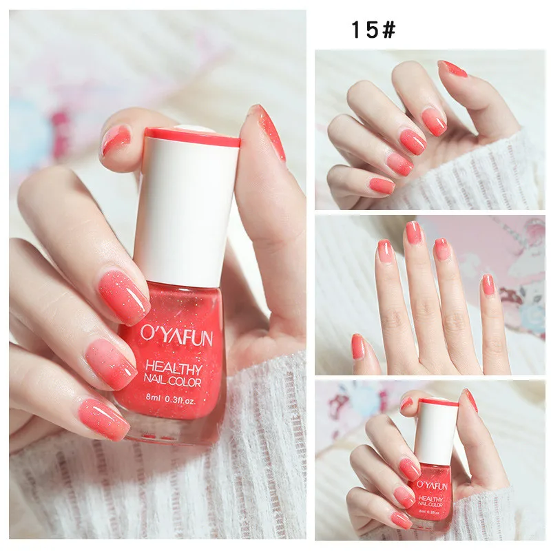 Quick Dry Glitter & Matte Waterproof Nail Polish