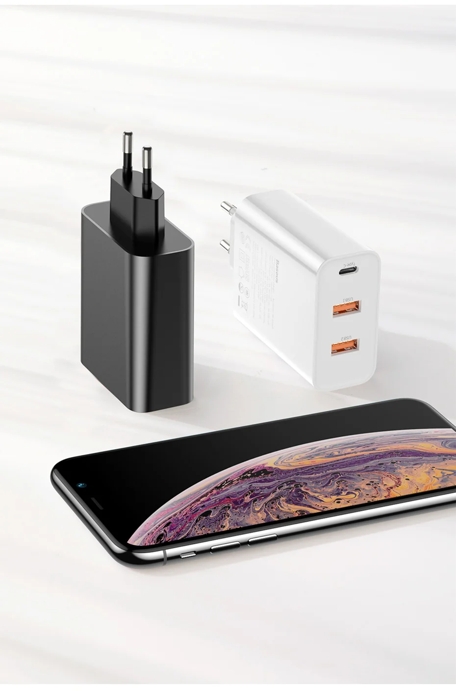 Baseus Quick Charge 4,0 3,0 Мульти USB зарядное устройство для iPhone 11 Pro Max Xiaomi samsung huawei QC4.0 3,0 PD Быстрая зарядка для мобильных телефонов